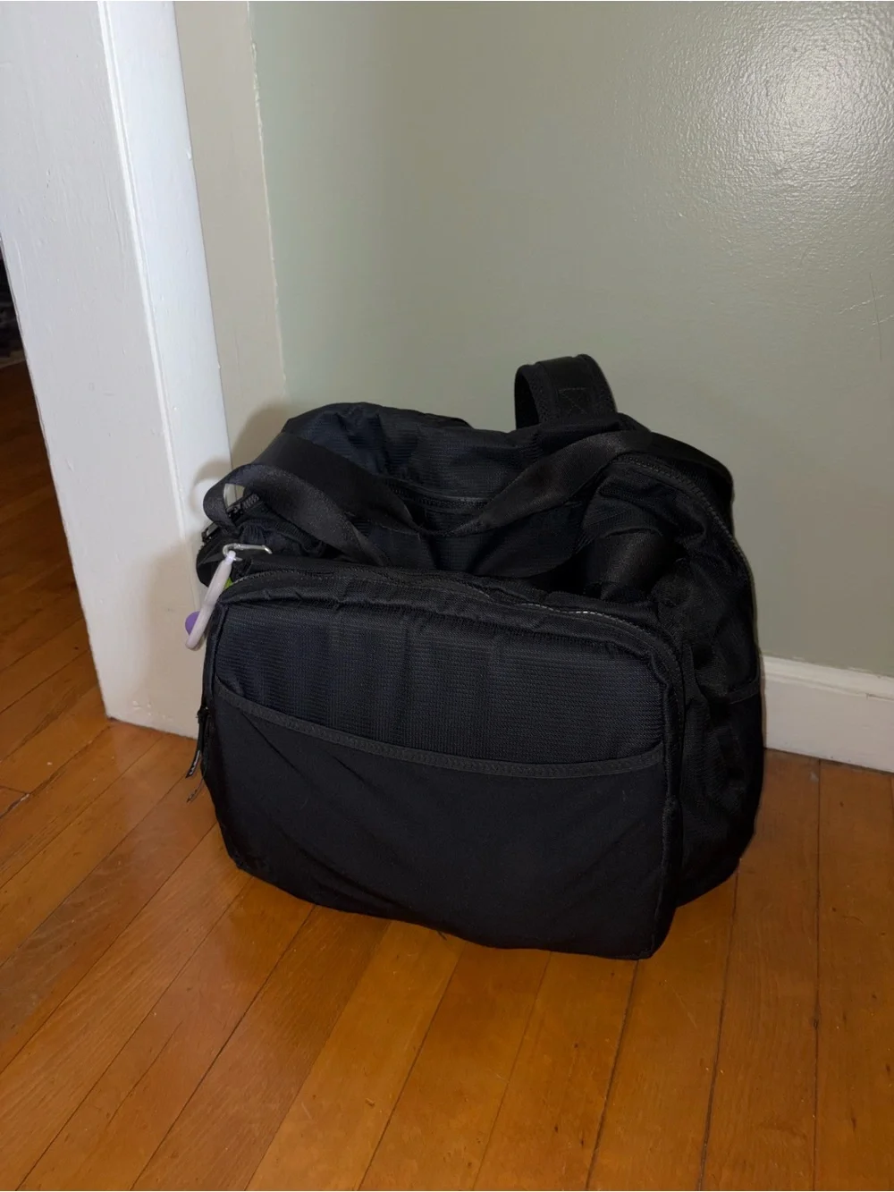 L.L. Bean Black Diaper Bag Backpack